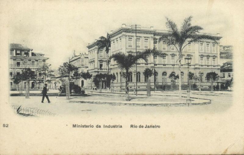 brazil, RIO DE JANEIRO, Ministerio da Industria (1907) Stamp 