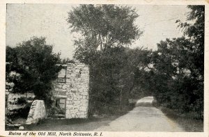 RI - North Scituate. Old Mill Ruins