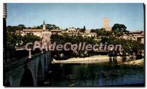 Postcard Modern Sommieres I'Ecluse The Bridge And The Dungeon