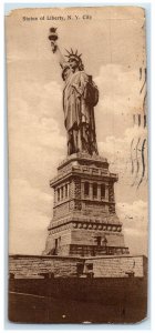 1909 Statue Of Liberty Scene New York City New York NY Posted Bookmark Postcard