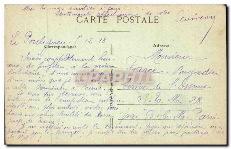 Old Postcard La Baule Taking range of & # 39estacade