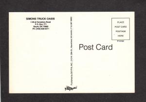 OK Simons Truck Oasis Stop Terminal Sayre Oklahoma Postcard