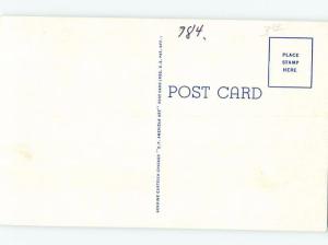 Unused Linen POST OFFICE SCENE Xenia - Near Dayton Ohio OH d8638