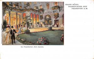 Im Frankfurter Hof Garten Grand Hotel Frankfurt Germany c1910s Vintage Postcard