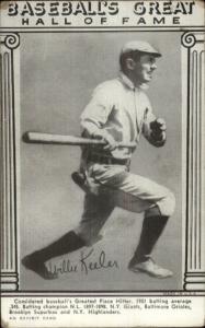 Baseball Great Hall of Game Exhibit Card Willie Keeler