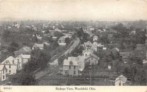 E75/ Woodsfield Ohio Postcard Monroe County c1910 Birdseye View Homes 4