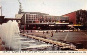 BR67837 fairway fountains and transport pavilion south bank  london  uk