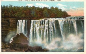 Vintage Postcard 1920's Terrapin Point Terrapin Rocks From Canada Niagara Falls