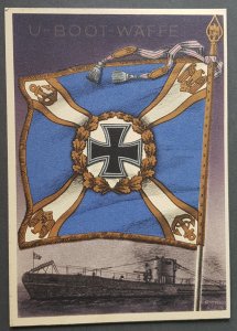 THIRD 3rd REICH ORIGINAL POSTCARD WWII GOTTFRIED KLEIN WEHRMACHT FLAG & STANDARD