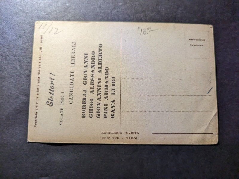 Mint Italy Military War Propaganda Postcard A Single Flag