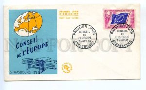 418403 FRANCE Council Europe 1963 Strasbourg European Parliament First Day COVER