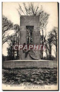Old Postcard Rethondes Armistice Monument by Edgar Brandt Paris