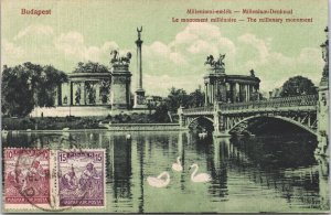 Hungary Budapest The Military Monument Vintage Postcard 09.40