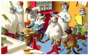 19928   Alfred Mainzer   Cats   in a Barbershop