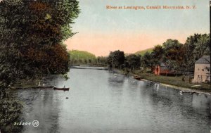 Lexington New York River At Lexington, Catskill Mtns., Color Lithograph PC U8791