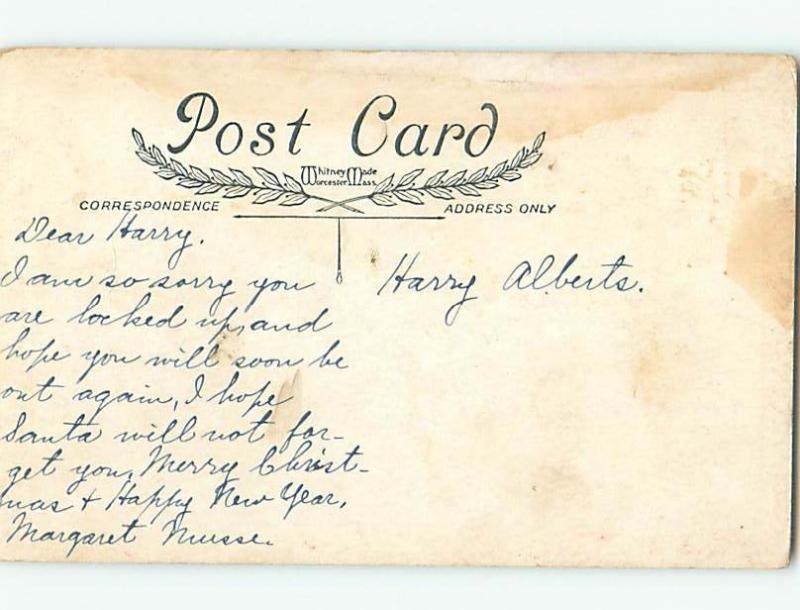 Pre-Linen religious ANGELS APPEAR OVER SHEPHERDS IN PASTURE HL6830