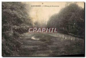 Old Postcard Locmine L & # 39Etang of Kerpieche