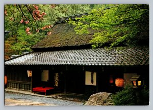 Japan Traditional Japanese house spring view of near toriimoto kyoto