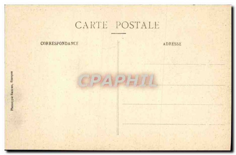 Old Postcard Etampes Castle Brunhilda Diane Huntress