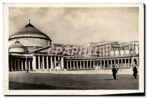 Postcard Modern Napoli Piazza Plebiscito e Chiesa di S. Francesco da Paola