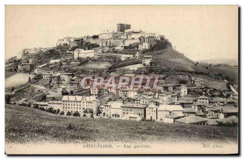 Postcard Old Saint Flour General view