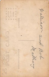 H97/ Interesting RPPC Postcard c1910 Two Men with Long Rifles Studio 46