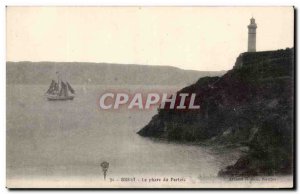 Old Postcard Brest Lighthouse Portzic