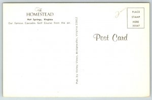 Hot Springs  Virginia  Cascades Golf Course    Postcard
