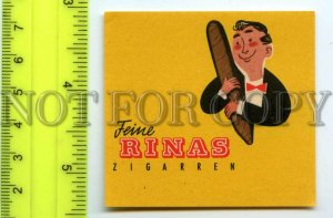 500269 GERMANY RINAS ADVERTISING Vintage match label