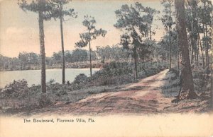 Florence Villa Florida Boulevard Scenic View Vintage Postcard KK310
