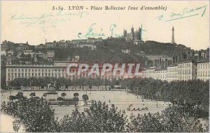 Postcard Old Lyon Place Bellecour (Overview)