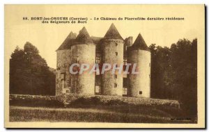 Old Postcard Bort Organ Chateau Pierrefitte last residence of the lords of Bort