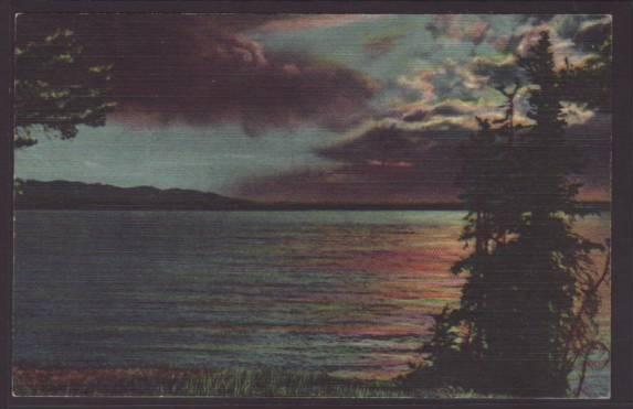 Yellowstone Lake,Yellowstone National Park Postcard 