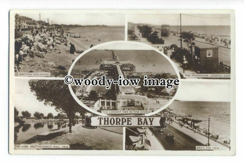 tq1947 - Essex - Multiview x 5, of Various View around Thorpe Bay - Postcard