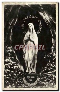 Old Postcard Lourdes Virgin of the Grotto