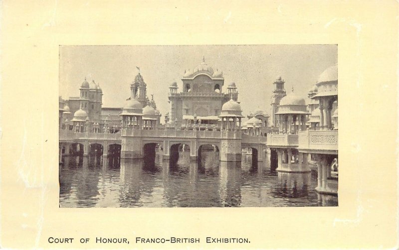 Postcard exhibitions Court of Honor Franco-British Exhibition palace