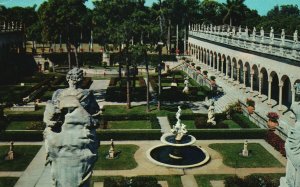 Vintage Postcard Parapet of John Marble Ringling Museum of Art Sarasota Florida