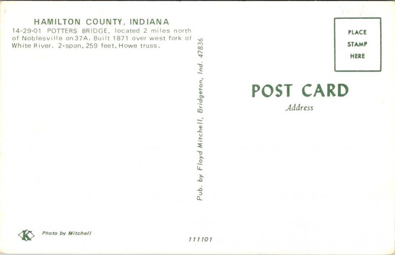 Indiana, Hamilton County - Potters Bridge - [IN-054]