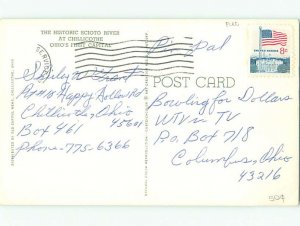 Pre-1980 RIVER SCENE Chillicothe Ohio OH AE5520