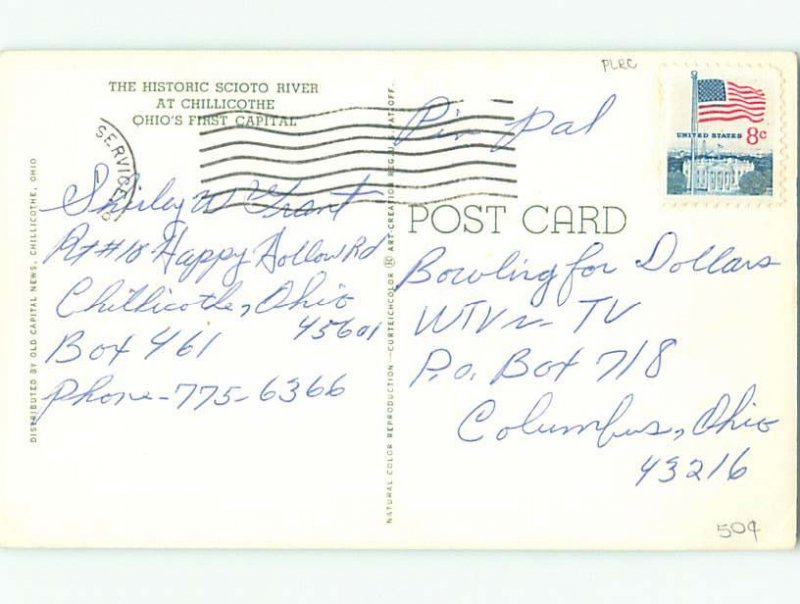 Pre-1980 RIVER SCENE Chillicothe Ohio OH AE5520