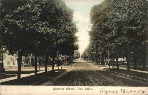 Flint Michigan MI Kearsley Street c1910 Vintage Postcard