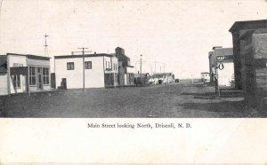 Driscoll North Dakota Main Street Looking North Vintage Postcard AA43137