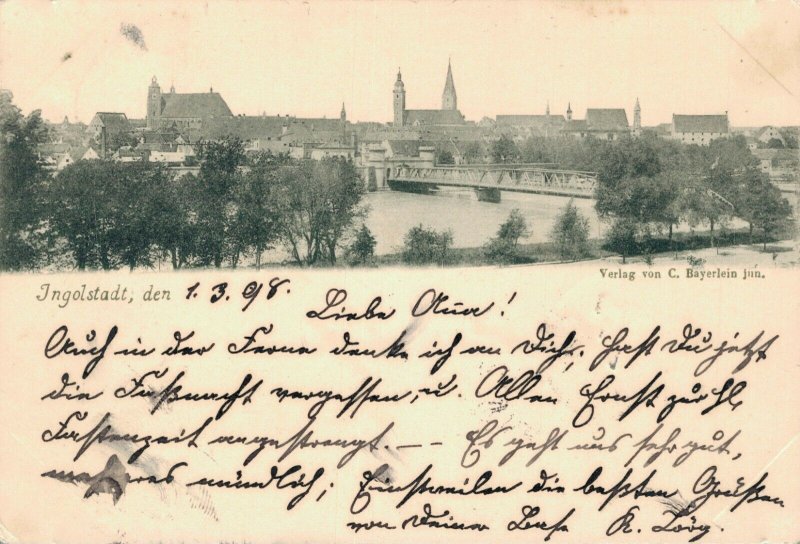 Germany Ingolstadt den 1898 03.27