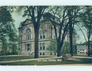 Divided-Back COURTHOUSE SCENE Pittsfield Massachusetts MA d3148
