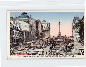 Postcard Bonsecours Market, Jacques Cartier Square, Montreal, Canada