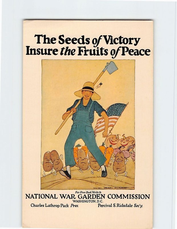 Postcard The Seeds of Victory Insure the Fruits of Peace, Washington, D. C.