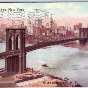c1910s New York City, NY Brooklyn Bridge Success PC NY Penn Term Sta Cancel A215