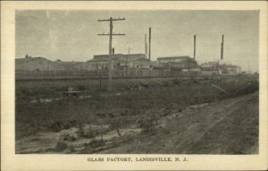 Landisville NJ Glass Factory c1910 Postcard