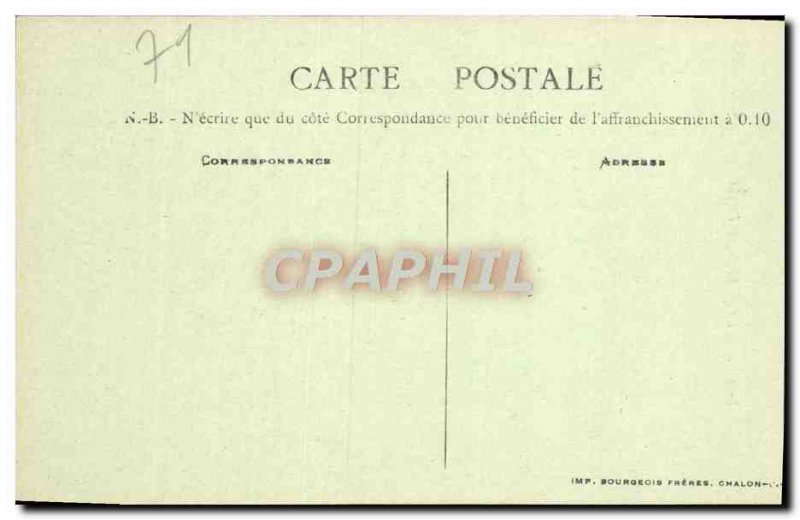 Old Postcard Paray Monial Basilica Facade