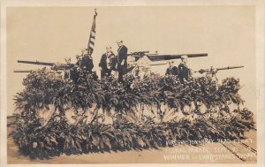 Washington Navy Yard Float Floral Parade Winner Real Photo Postcard AA109824